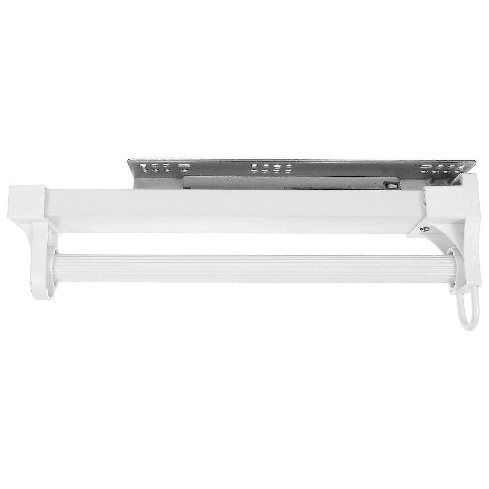 Damping Clothes Hanger Rod for Closet Pull Out Clothes Rail White