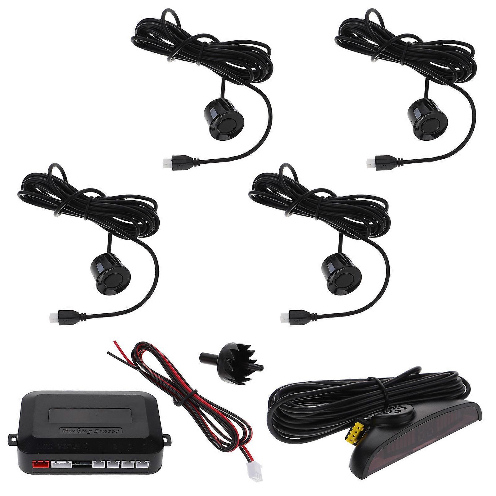 Car Sensors Reverse Parking Black Comprehensive Coverage Detection 1Set