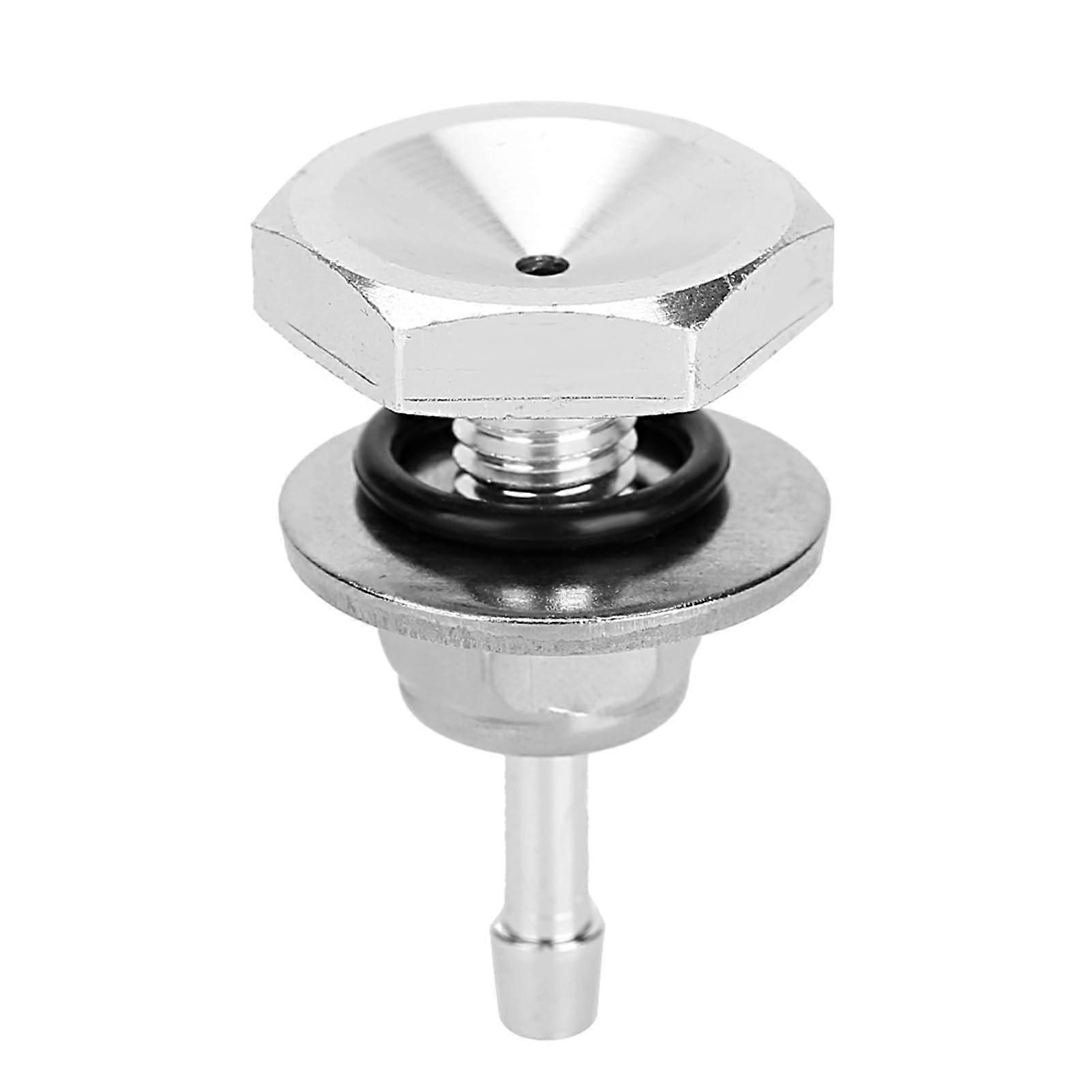 Boost-Schlauch-Nippel-Turbo-Vakuum-Messgerät, 4mm Universal-Silikon-Rohr-Aluminium-Verschraubung in Silber, Robuste Bauweise, Einfache Installation
