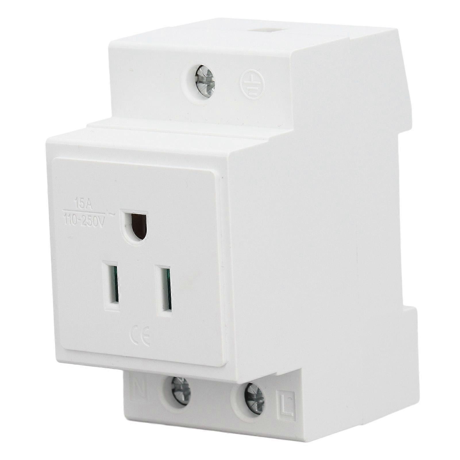 DIN Rail Socket Built in Protective Contact  Contact Outlet for Distribution Panel