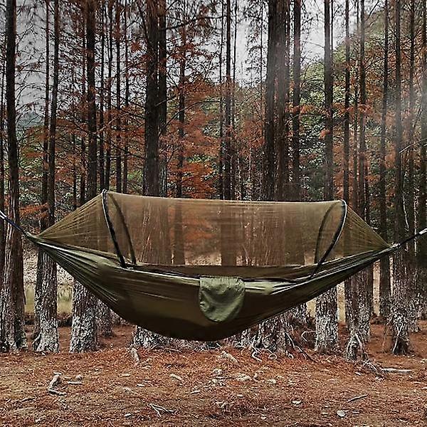 2024 new outdoor camping hammock with mosquito net hanging sleeping bed portable high-strength sleeping swing
