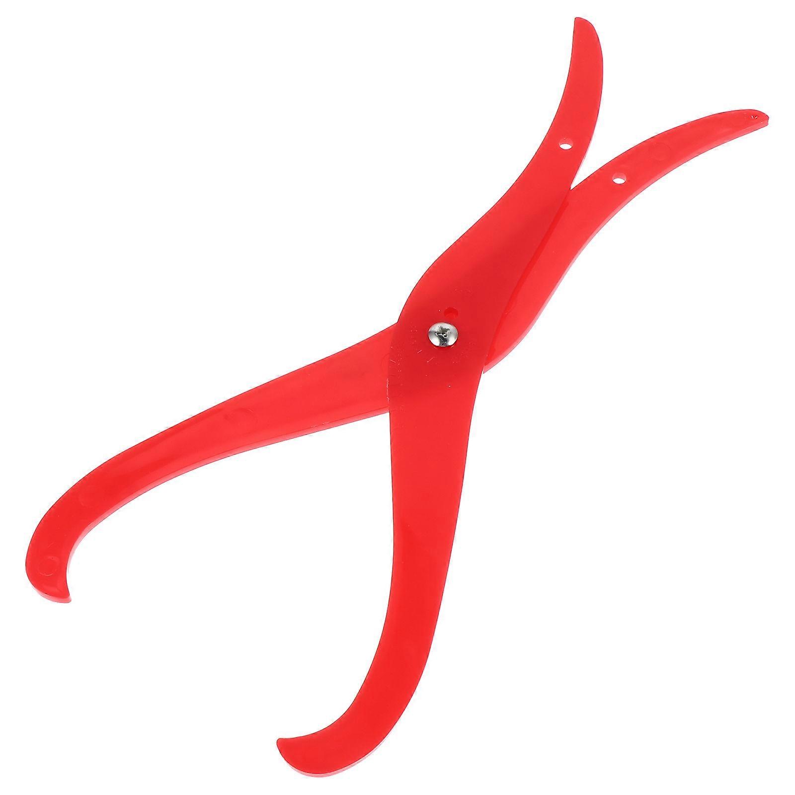 Red Plastic Caliper for Clay Pottery Measuring Use with Durable Design and Practical Functionality
