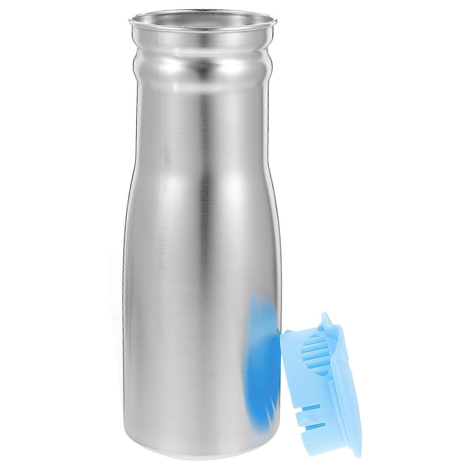 Stainless Steel Pitcher with Lid for Home Use Silver Color Keeps Drinks Clean and Fresh 1L Capacity