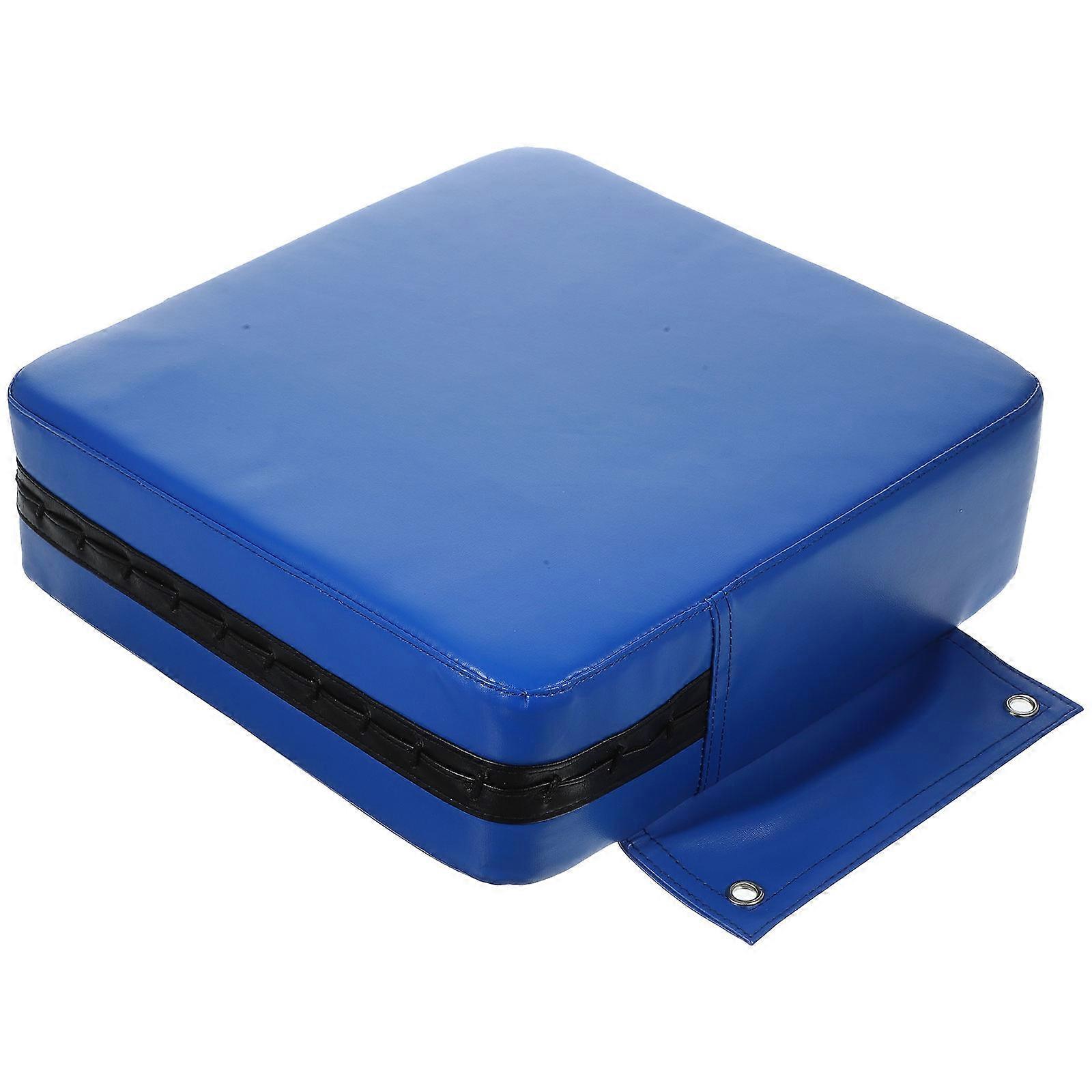 Wall Mounted Durable Kick Training Mat for Boxing Professionals and Amateurs, Blue, Enhances Hitting Skills Sticky Strap Design