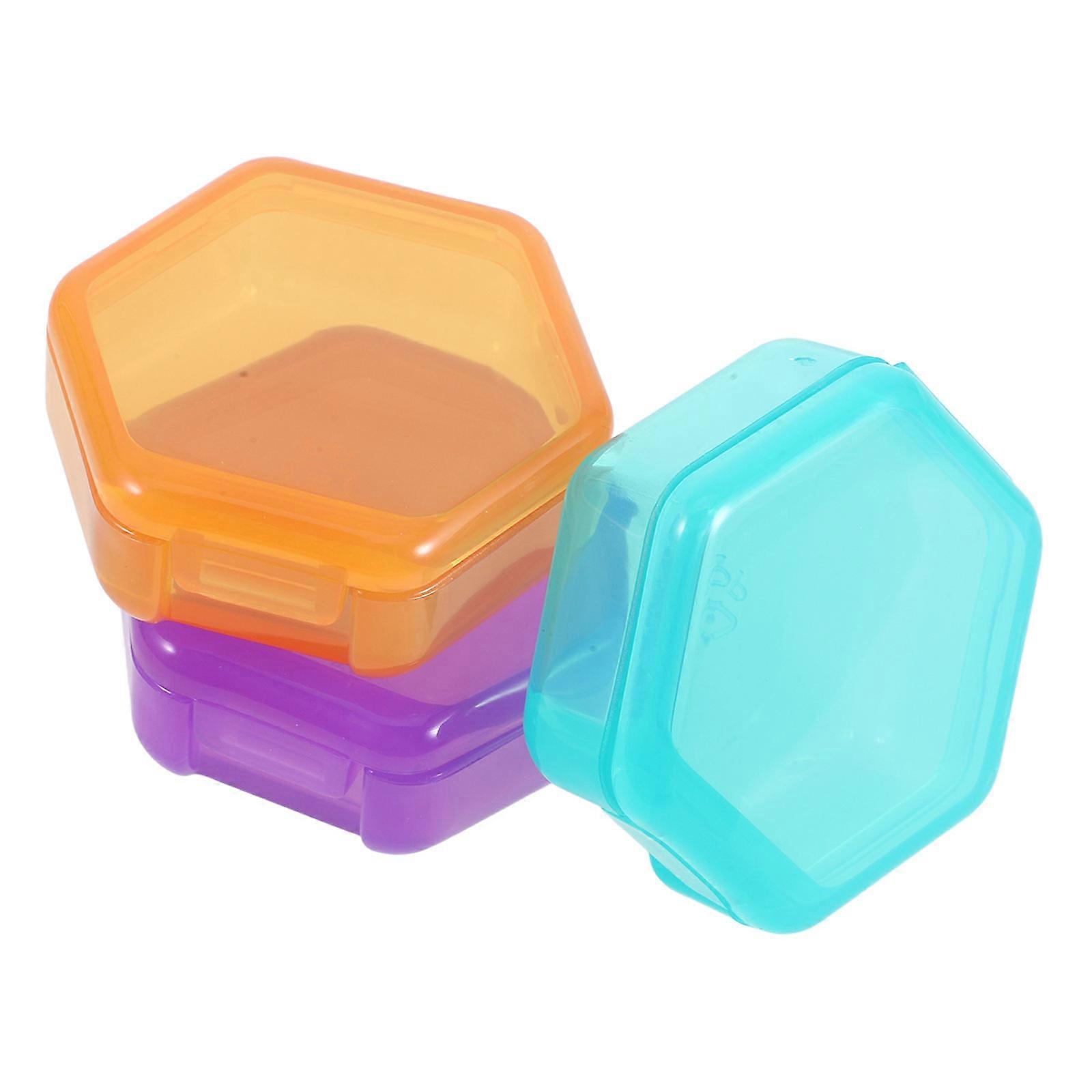 Travel Pill Organizer Case Multicompartment Design For Daily Carry Assorted Color 3Pcs