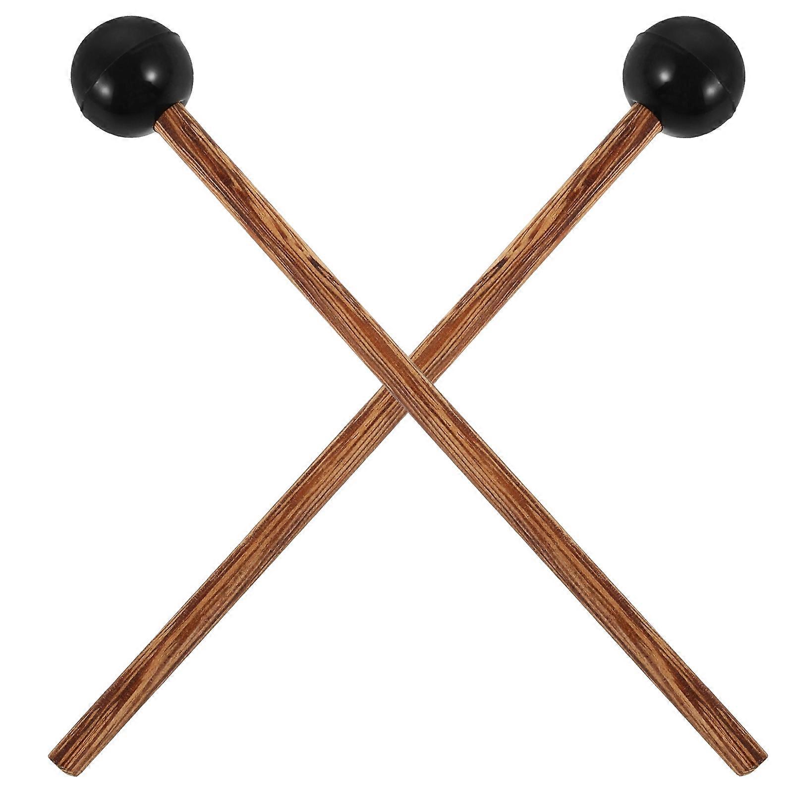 Tenor Sticks Handpan Drum Mallets Versatile Use Durable Lightweight 14.60X1.70X1.70cm For Home School Performance Venue 2Pcs