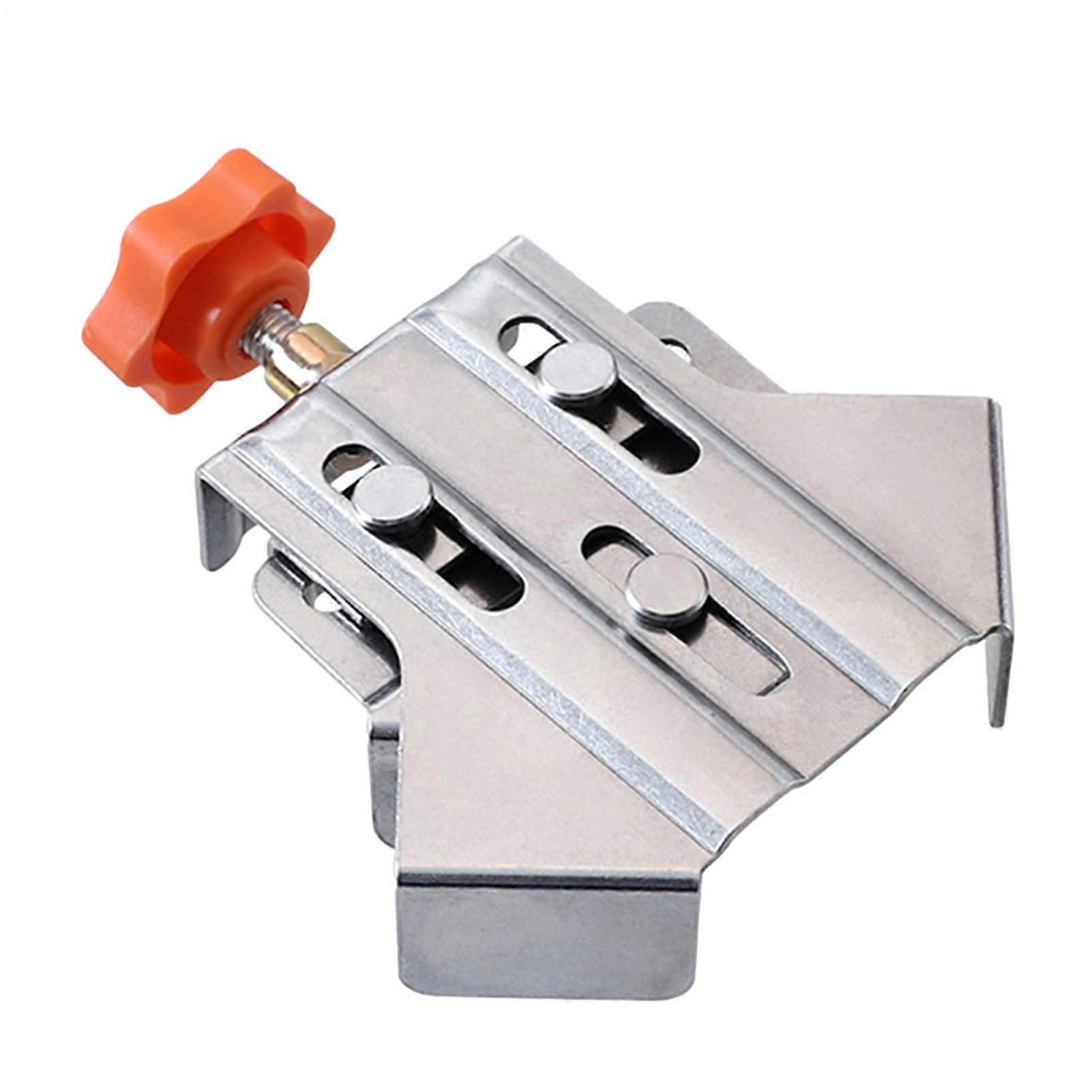 Right-Angle Wood Corner Hole Tool – Adjustable Jaw Clamp for 90° Precision Joints, Durable Stainless Steel Construction, Compatible with Carpentry