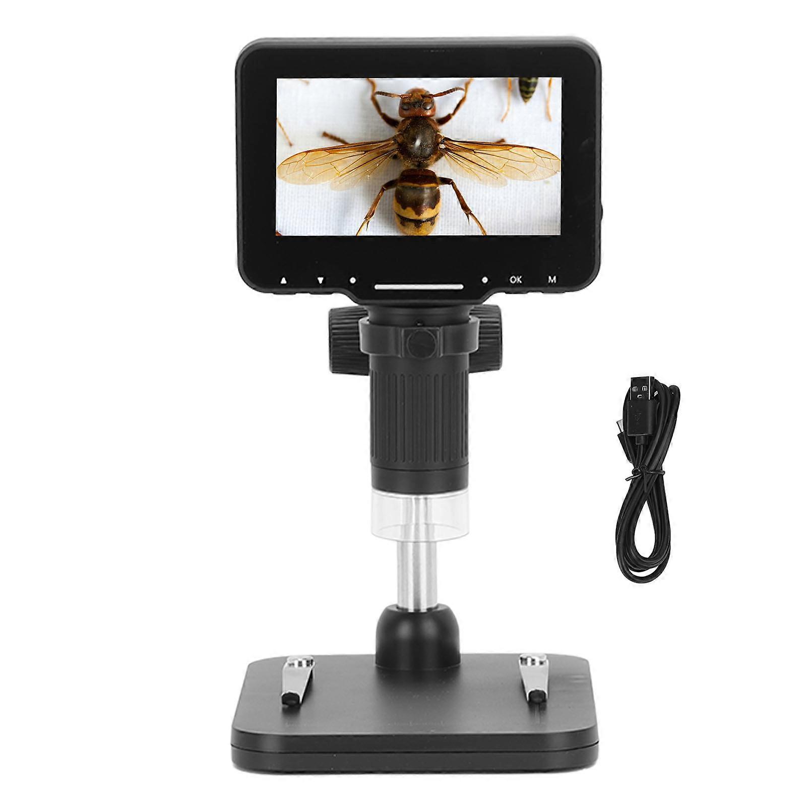 4.3in HD LCD Digital USB Microscope 1000X Magnification Electronic Microscope Coin Microscope