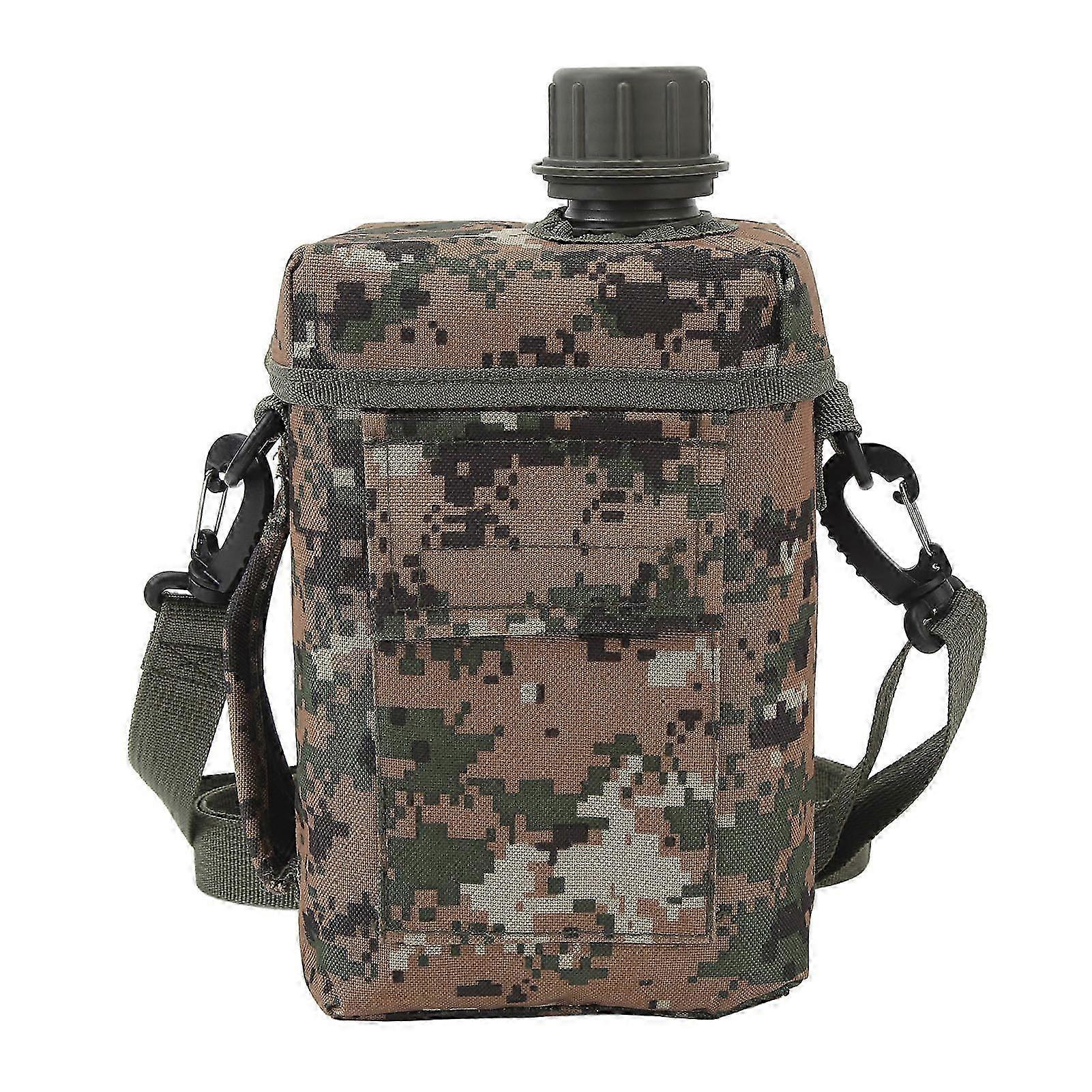 2L Insulated Water Bottle, Portable PE Water Flask Jug with Oxford Cloth Large Capacity for Riding Hiking (Type 3)