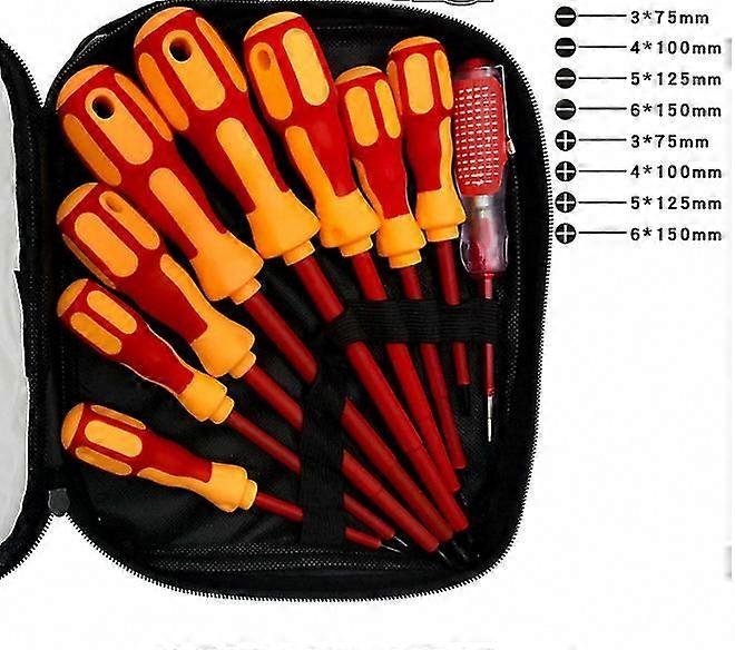 Insulated Screwdriver Set 9-Piece Multifunctional Tool Kit