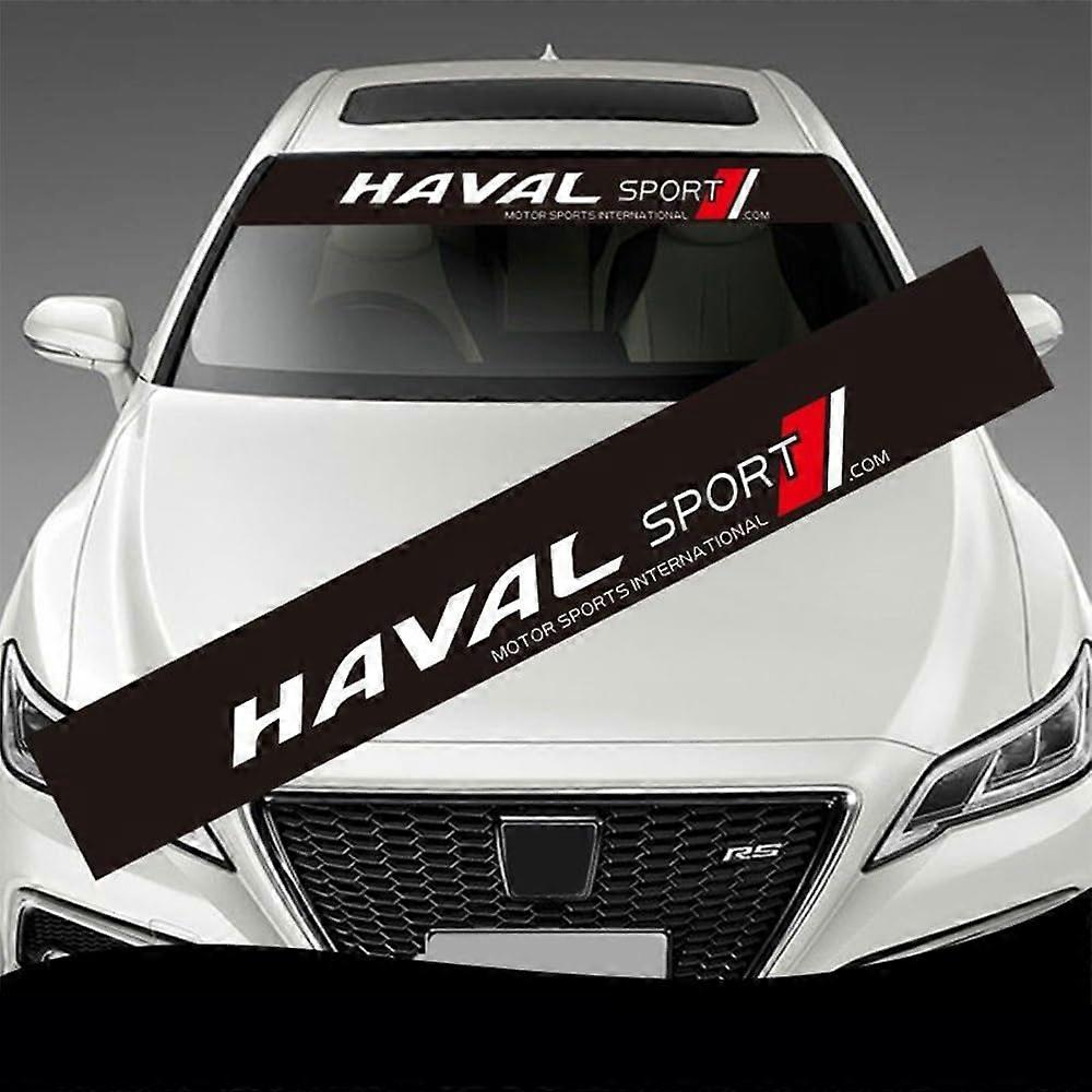 Auto windshield stickers for Haval IF, waterproof car window stickers, car sunshade strip for the windshield PVC car decorative stickers.