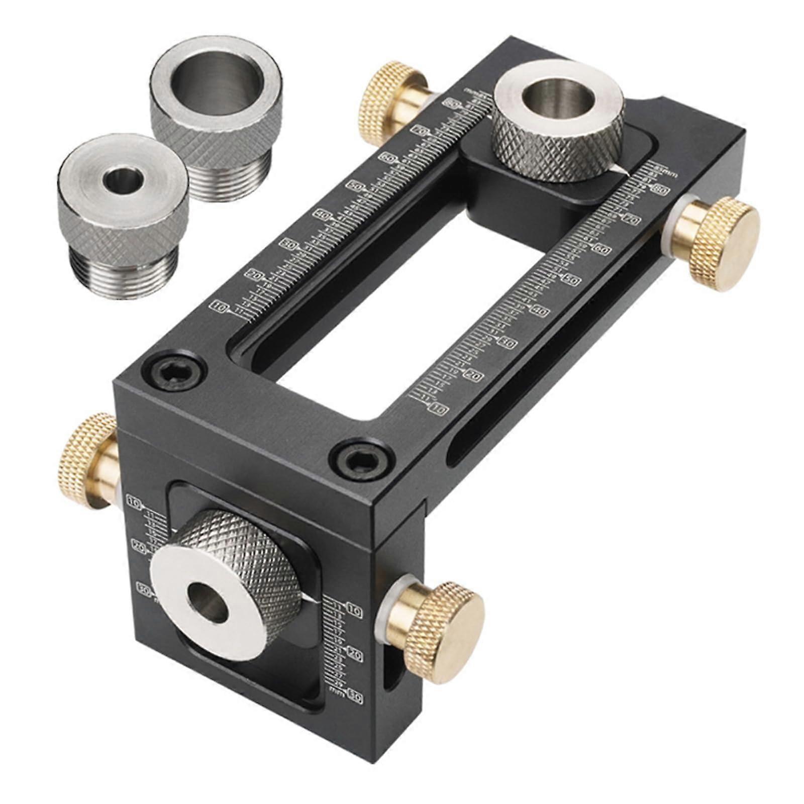 Hidden Flat Head Cross Dowel Pocket Hole Jig Hole Puncher Locator Doweling Jigs for Furniture with Table Joinery Tool Connection