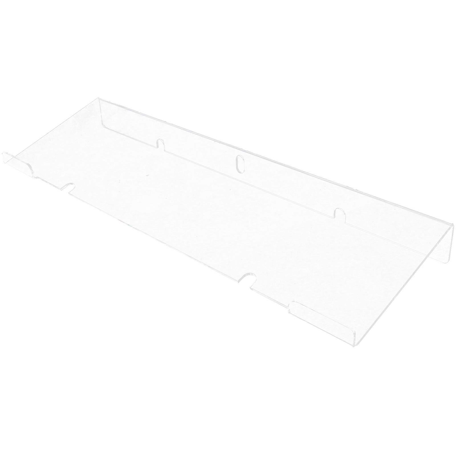 Adjustable Computer Keyboard Holder For Store Display Users Transparent Acrylic 47X14Cm Z-Shaped Tilted 1Pack