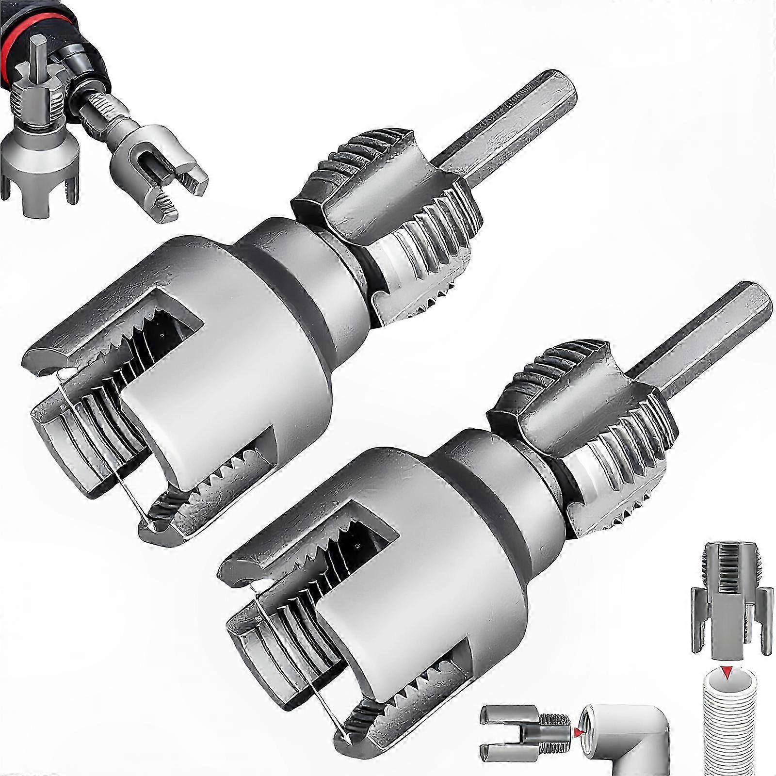 PVC Thread Maker Tool for Electric Drill Plastic Pipe Threader 1/2inch 3/4inch PVC Pipe Threading Dies Pipe Threader