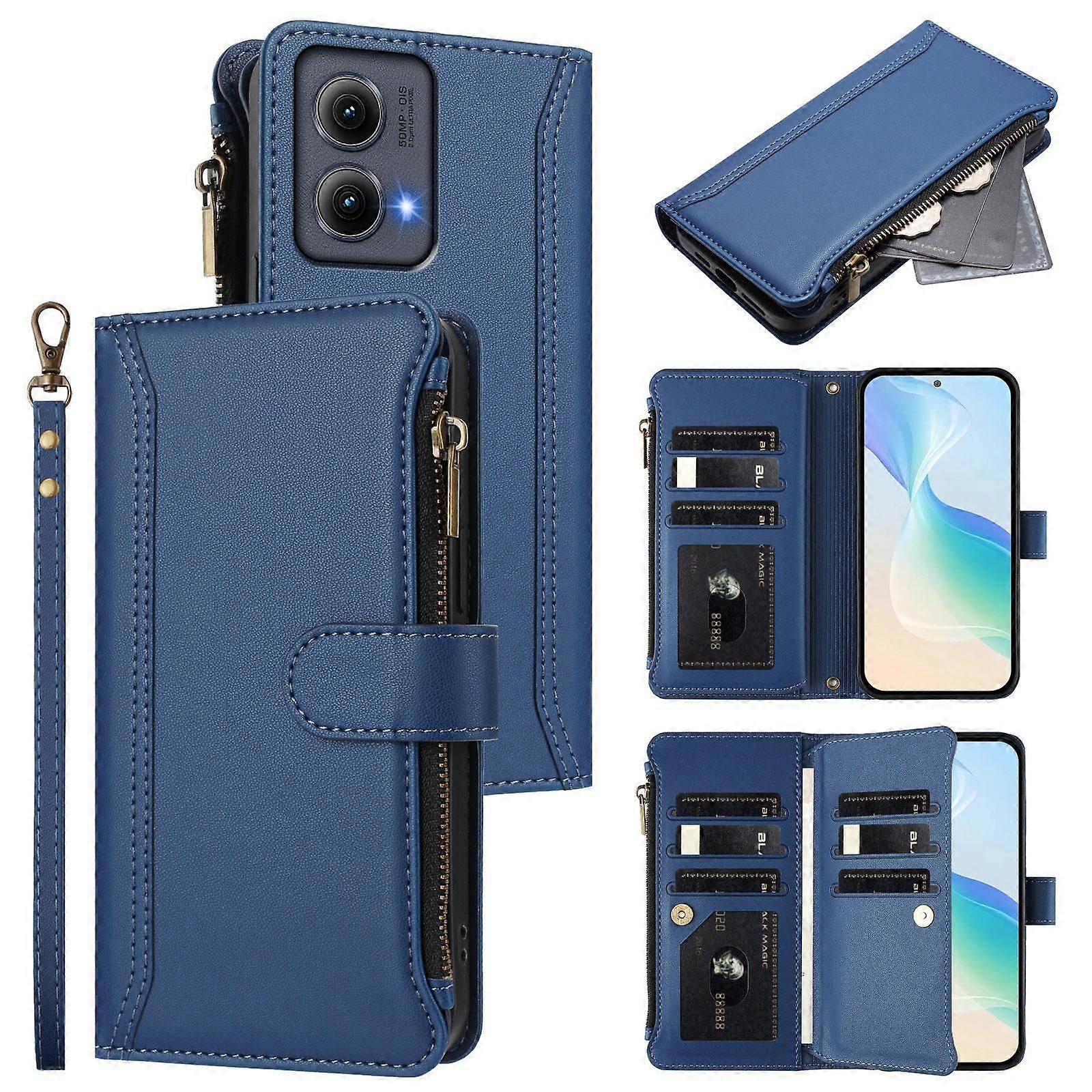 Card Slots PU Case For Motorola Edge 5G 2024 Global