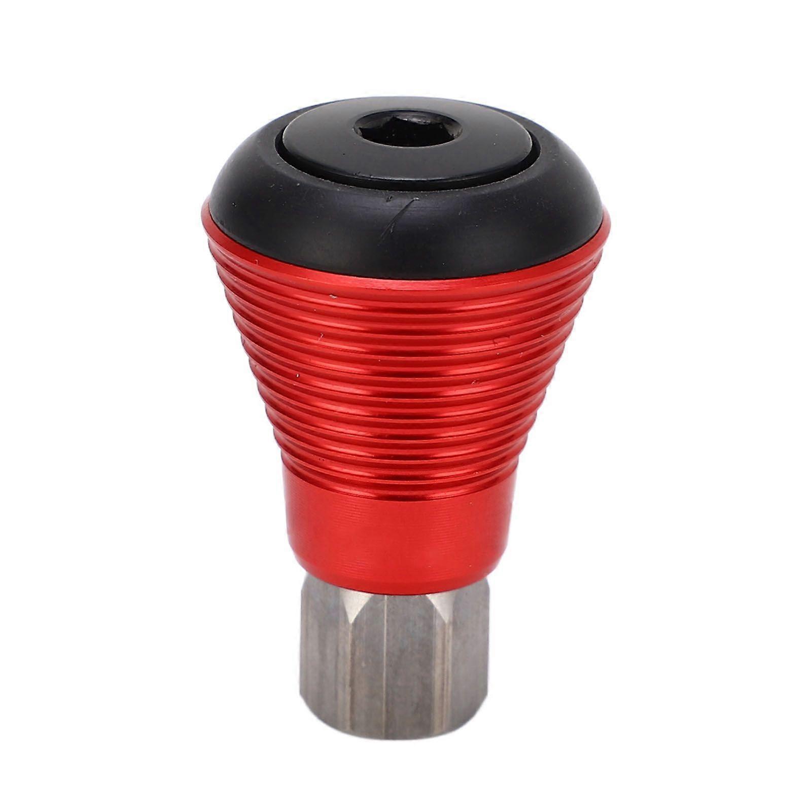 Positive Pole Folding Bike Seatpost Mushroom Stop Electroplating Mirror Finish Foldable Bike Seatpost Block Red