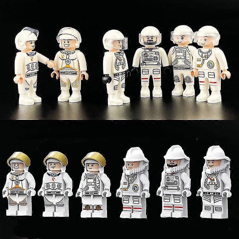 12-Piece Astronaut Mini Figure Building Blocks for Space Fans