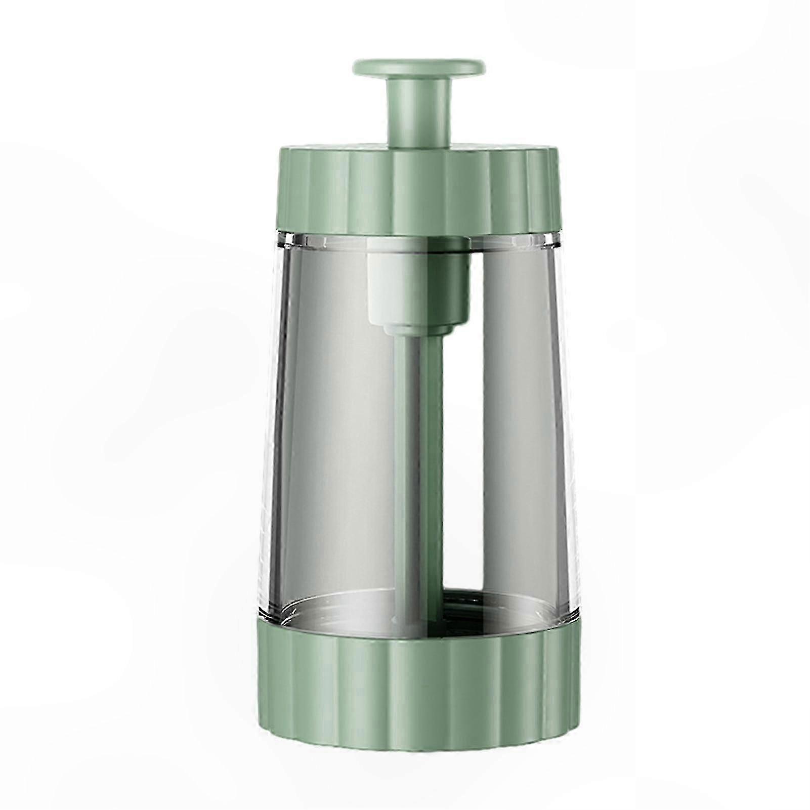 Adjustable Ceramic Salt and Pepper Grinder with Transparent Jar, Green