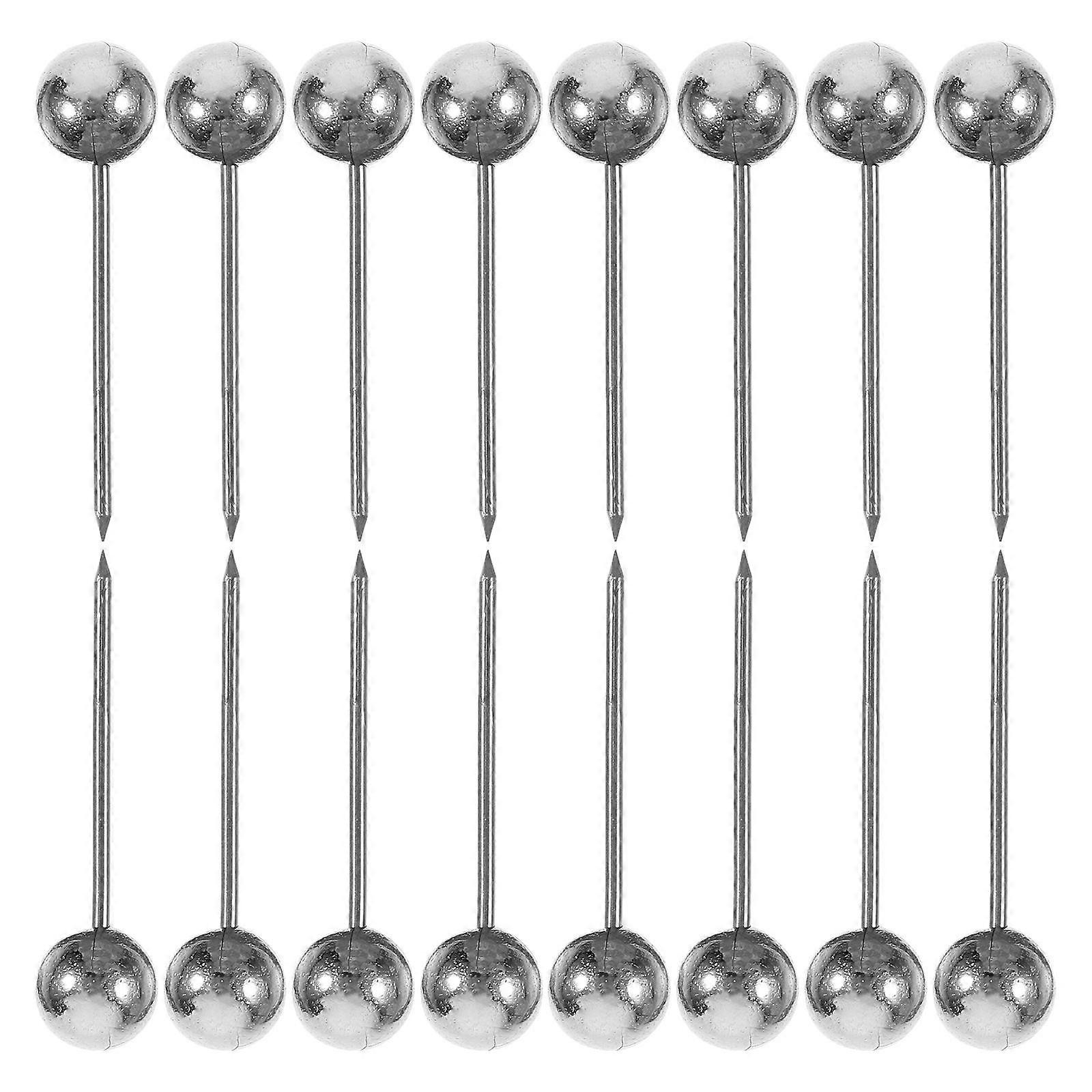 200Pack Round Head Push Pins For Cork Board Walls Photos Maps Calendars Convenient Fixation Stylish Metallic Electroplating