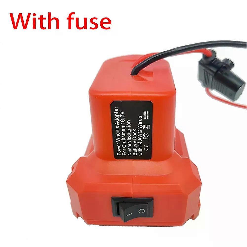 Craftsman Battery 18V Li-ion Battery Output Adapter DIY Converter Power Connector 14AWG 10A Control Switch
