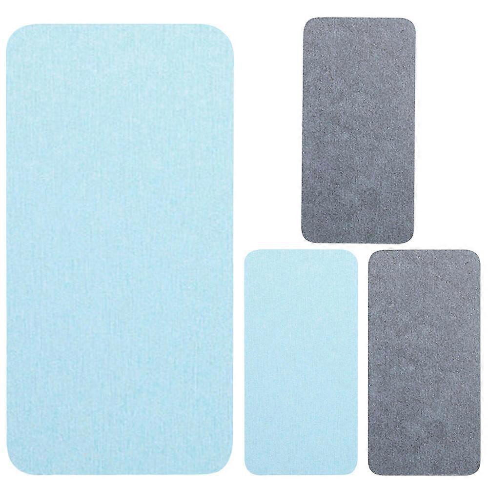 2Pcs Absorbent Drink Coaster with Diatom Ooze and Plant Fibre for Kitchen Countertop Use