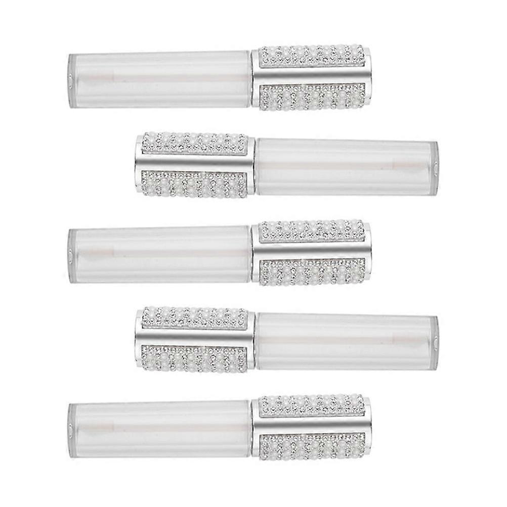 5pcs Round Lip Gloss Tubes Lipstick Containers