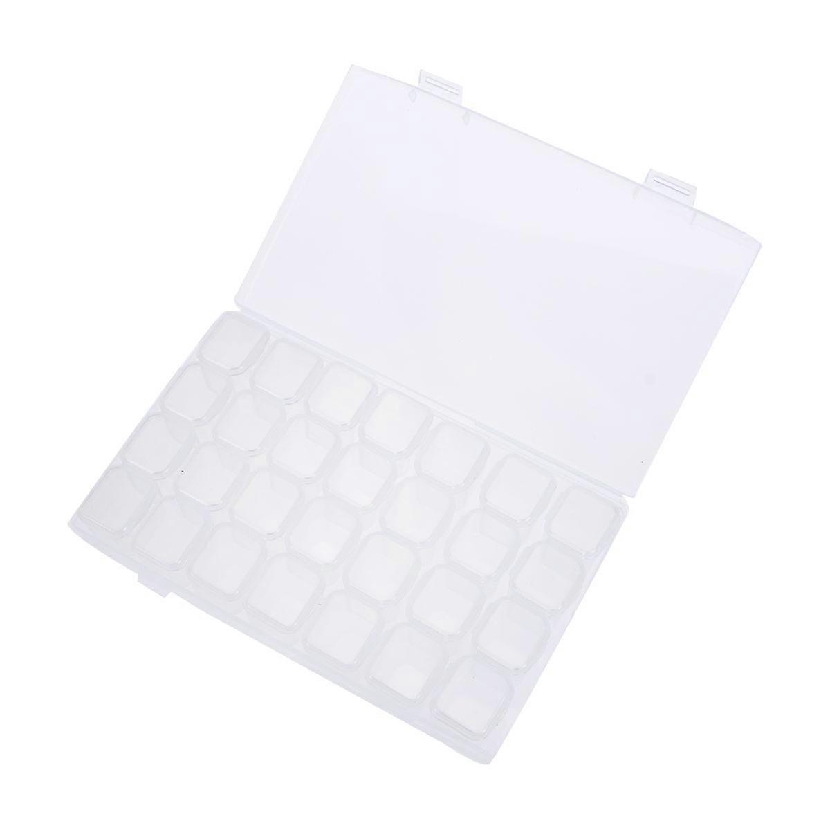 Crafts Storage Box 28 Grids Diamond Embroidery Container Organizer Large Size Perfect For Travel 1 Set