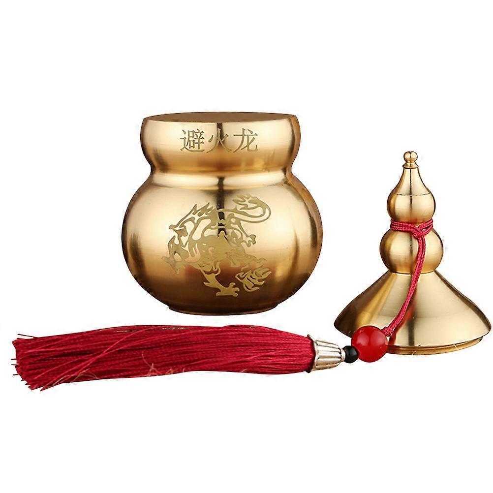 The **Brass Gourd Statue With Tassel** is a unique and meaningful decorative piece that blends artistry, symbolism, and cultural tradition. Here's a