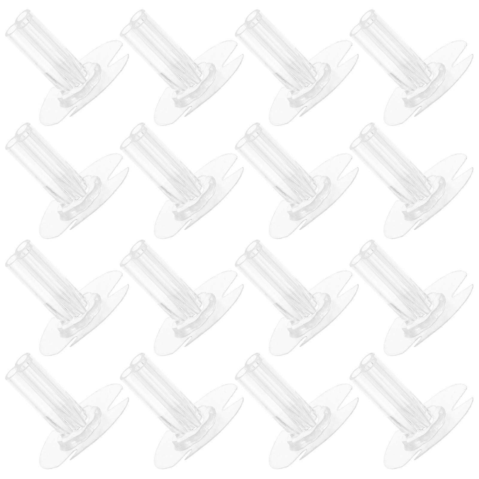 Self-Adhesive Flower Holder Stand 30Pcs Transparent Plastic Versatile Use for Daily Use