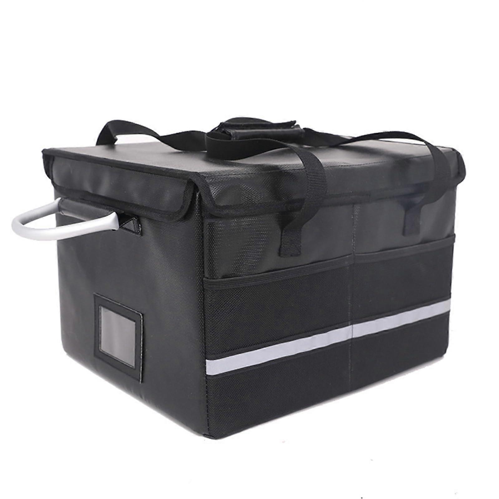 Folder Organizer, Water-Resistant Document Box, Portable File Storage Case, Fireproof Document Bag, A4 Size Organizer