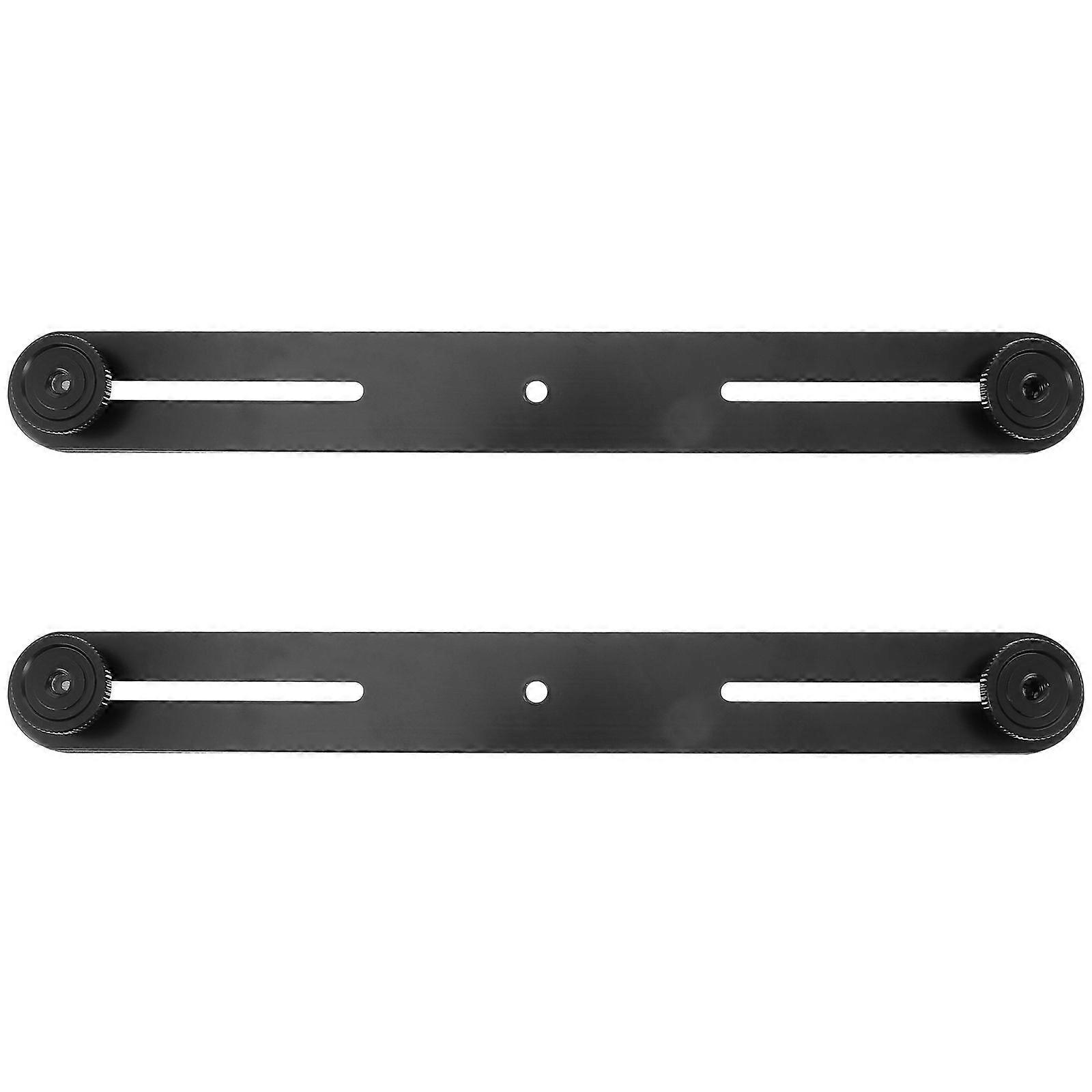 2PCS Adjustable Microphone Bar Double Mount Extension Bracket for Flash Light