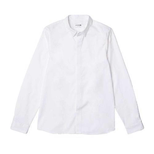 Lacoste Mens Poplin Concealed Placket Slim Shirt