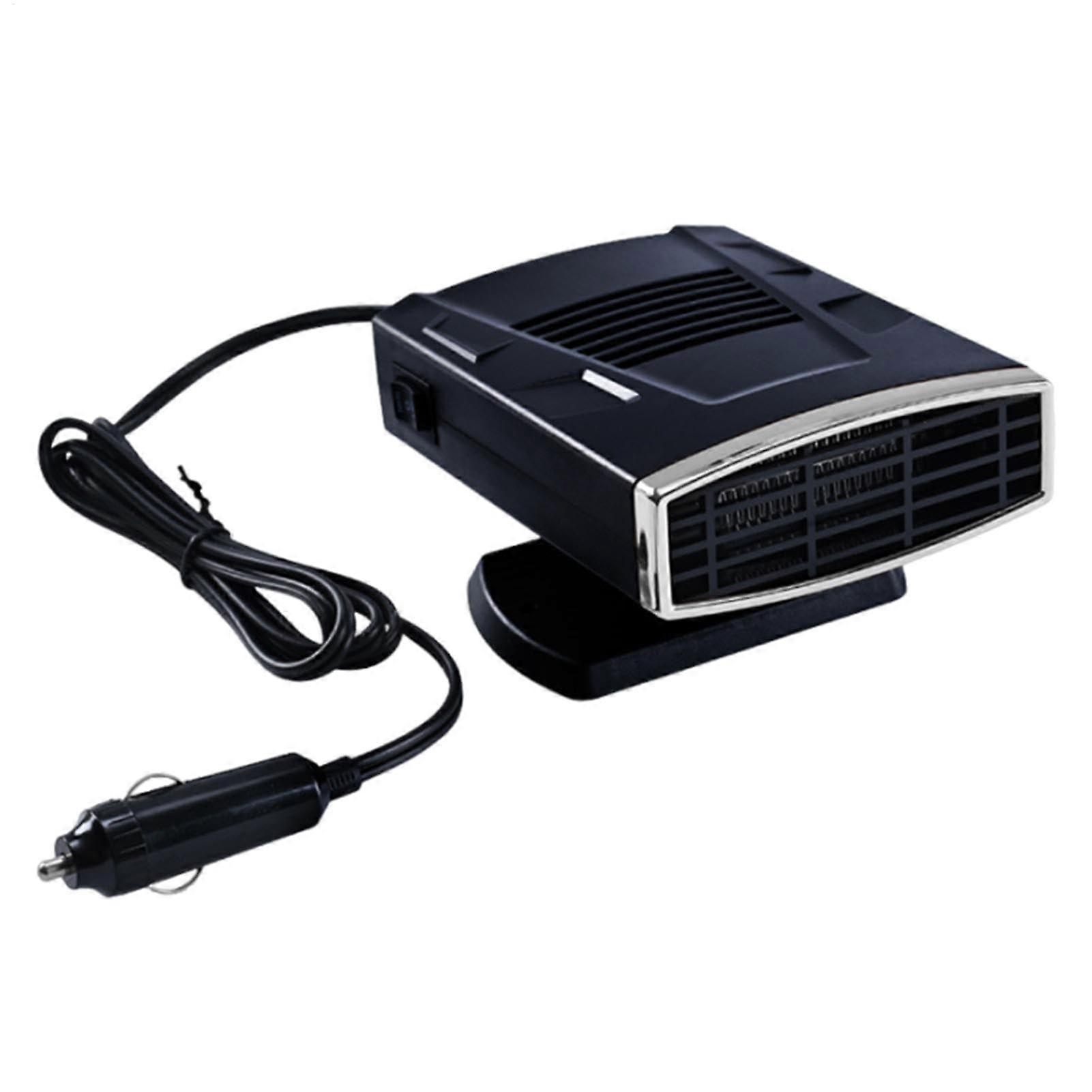 Windshield Defroster Portable 12V Car Heater, Auto De-Icer, Windshield Dehumidifier, Silver