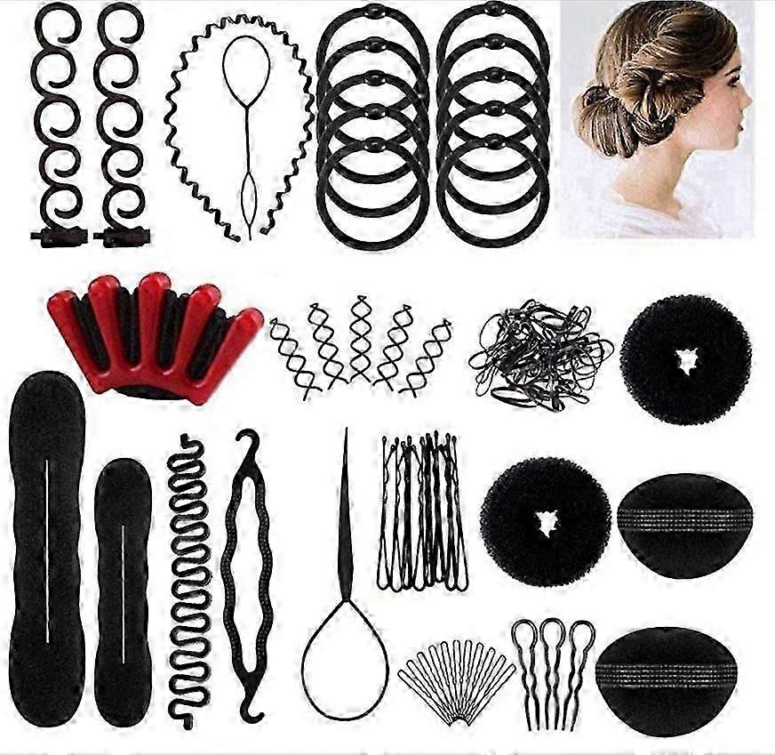 Ensemble d’accessoires pour cheveux, outil à cheveux à bobine, machine à tresser, ensemble à cheveux à bobines