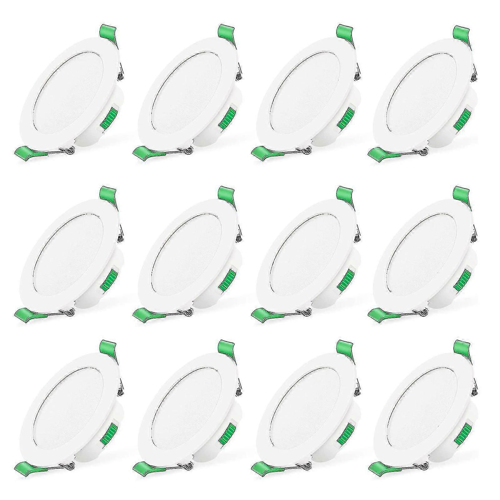 12pcs 7W White LED Recessed Ceiling Downlights Slim Spot Lights