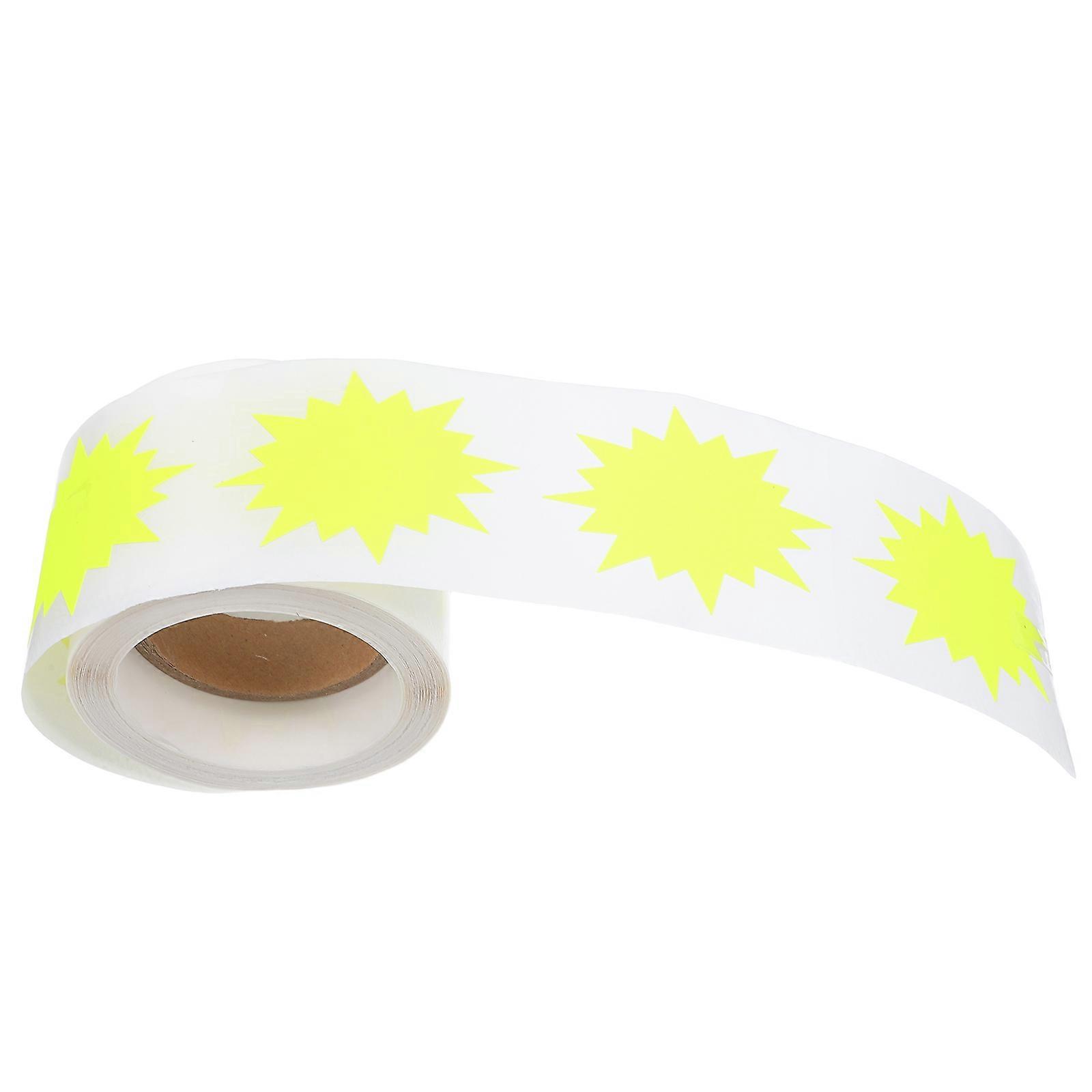 200pcs Fluorescent Blank Labels for Garage Signs, Retail Tags & Home Office Organization – Adhesive Stickers for DIY & Retail Use