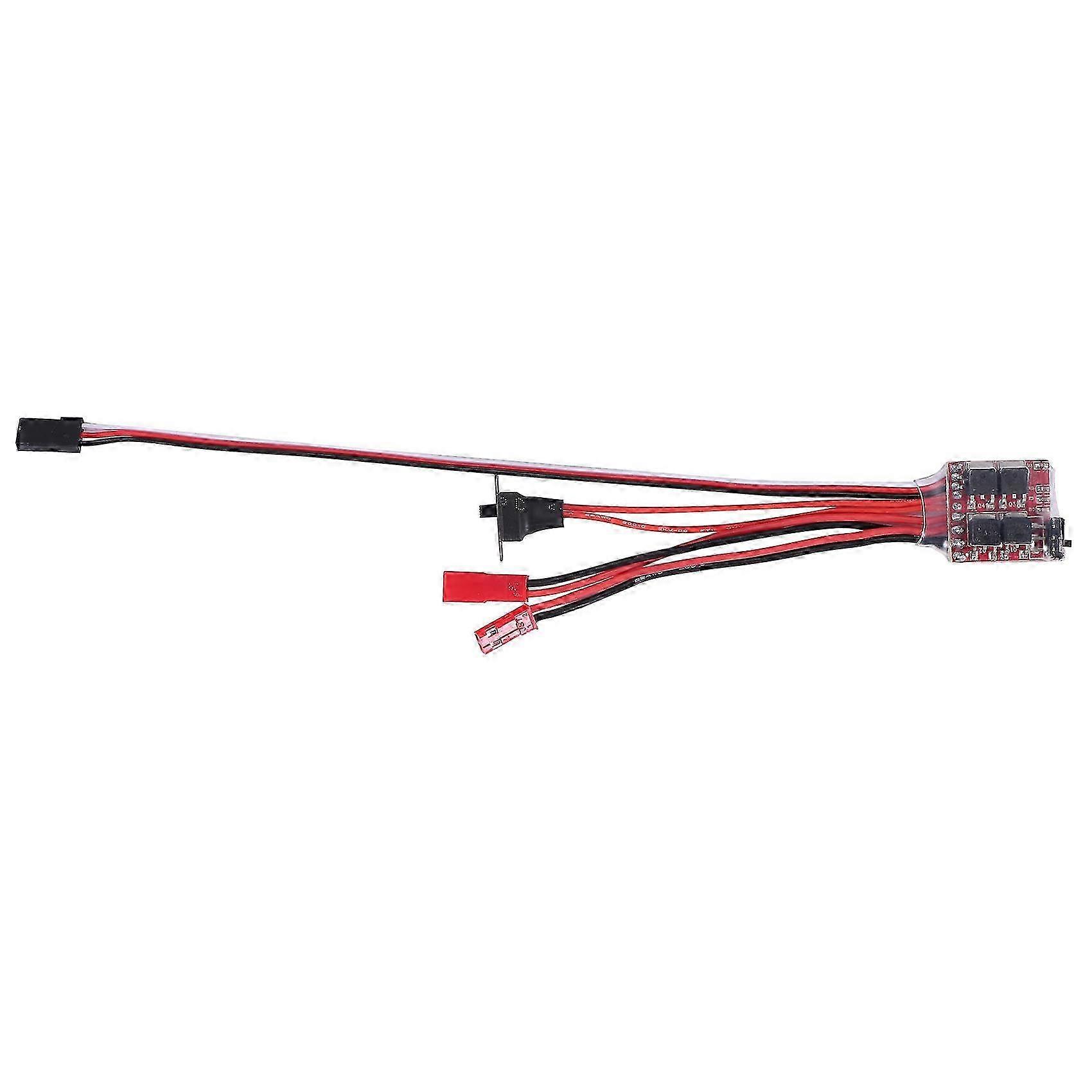 Bustophedon 20A ESC Brushed Speed Controller for RC Car, Truck, Boat Use