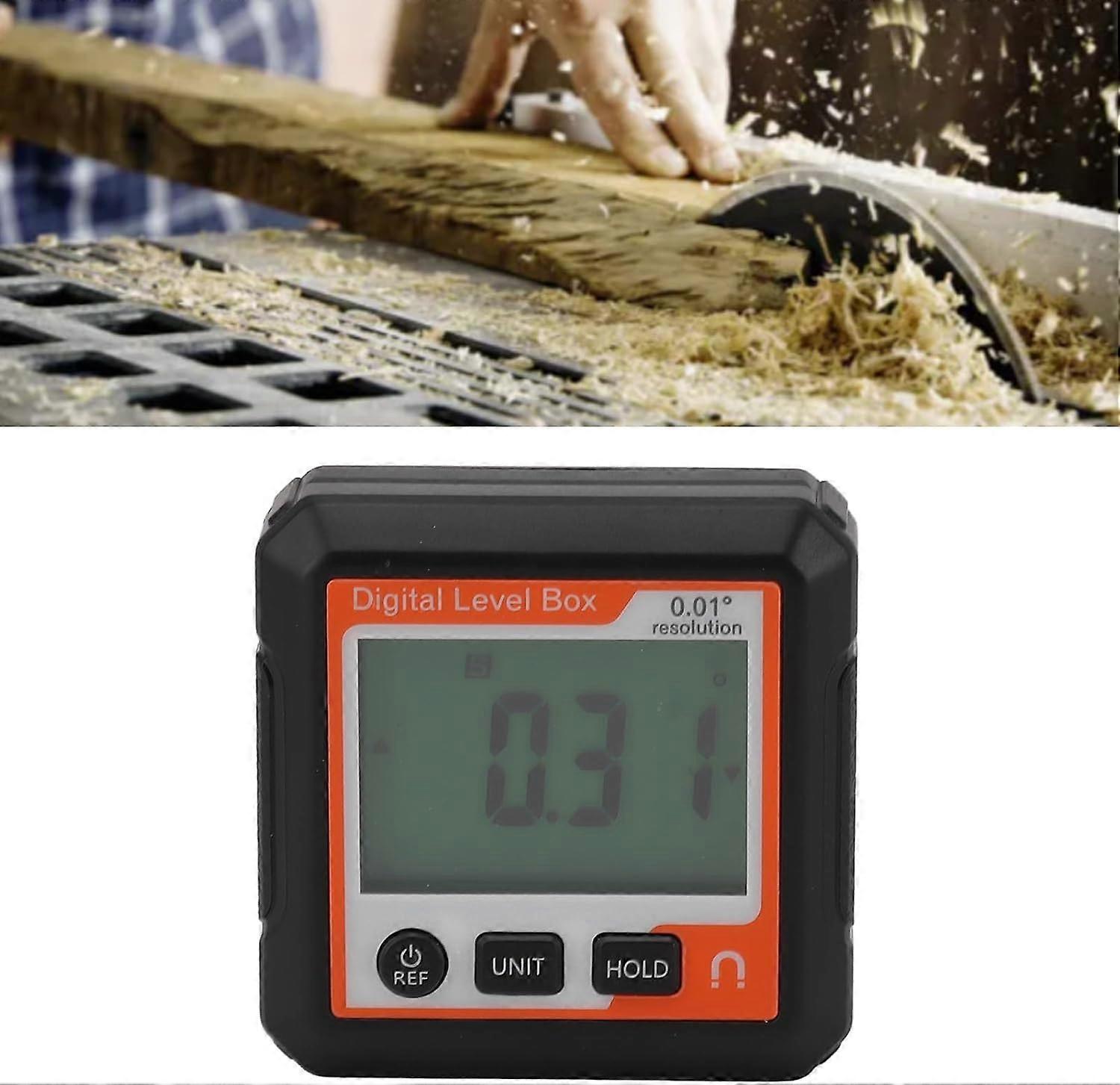 2025 Latest Model  Digital Level Box with Magnetic Attachment Function, Data Lock, and Angle Slope Conversion Protractor Angle Finder Gaug