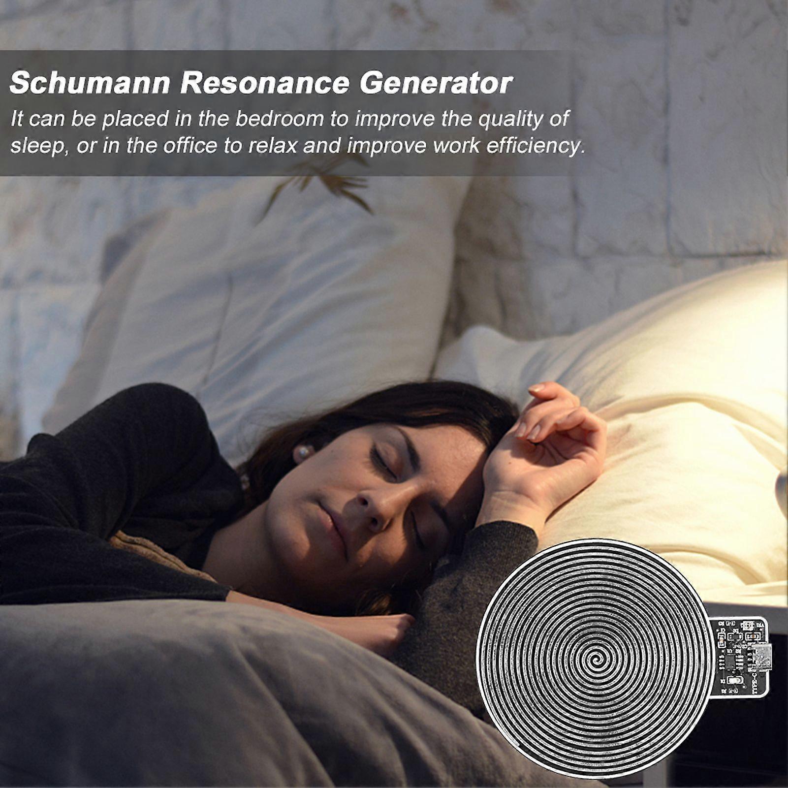 Schumann Waves Generator 7.8Hz Ultra-Low Frequency Pulse Schumann Resonance Generator USB Powered Audio Resonator for Relax Sleep
