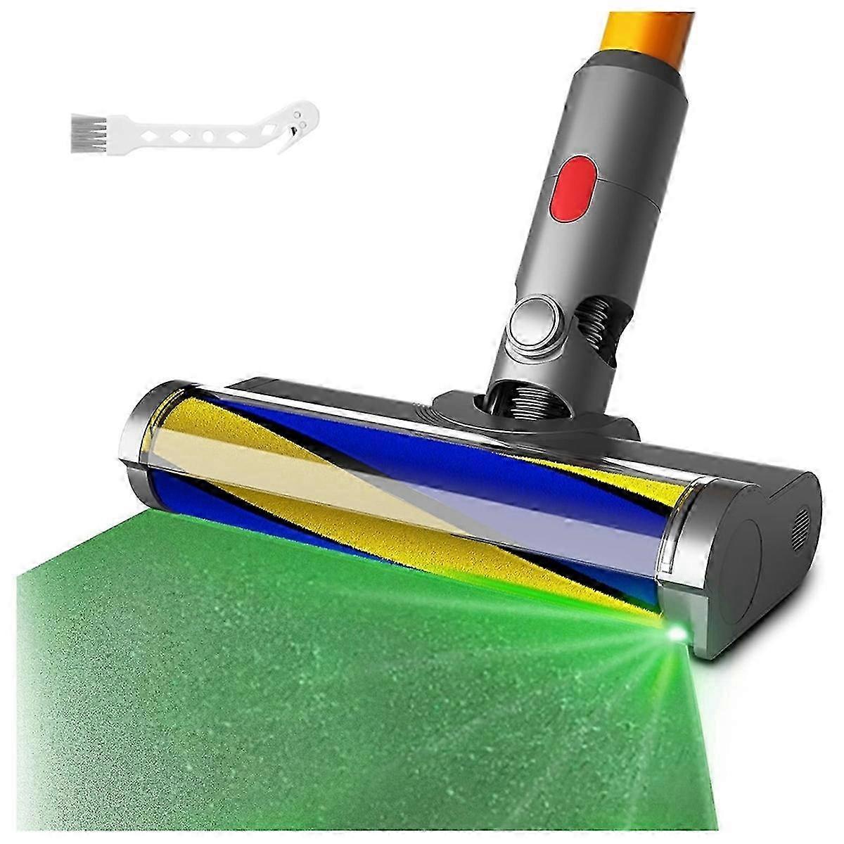 For V7 V8 V10 V11 V15 Vacuum Head Cleaners Attachments with Dust Detector Light, Soft Roller Cleaner Head Parts