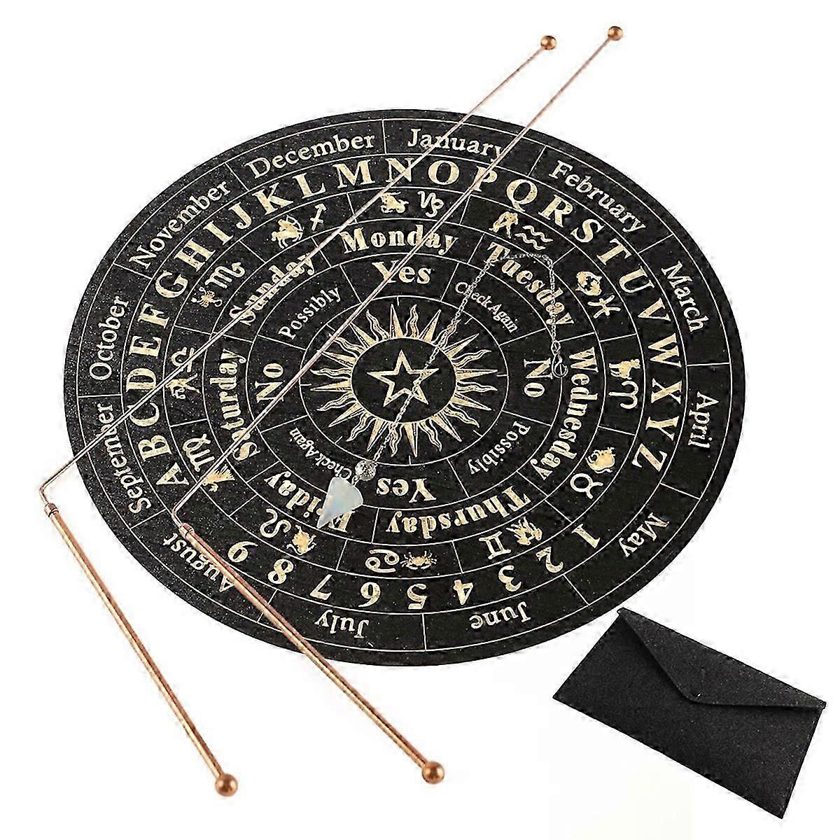 Copper Dowsing Rods - 2PCS Divining Rods+Dowsing Pendulum + Divination Mat- Divining Water, Treasure