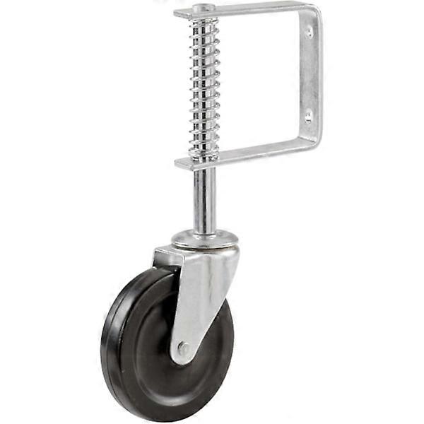 1 Pcs 4\" Gate Wheel with Spring and Swivel, Heavy Duty, 70 kg Load Capacity