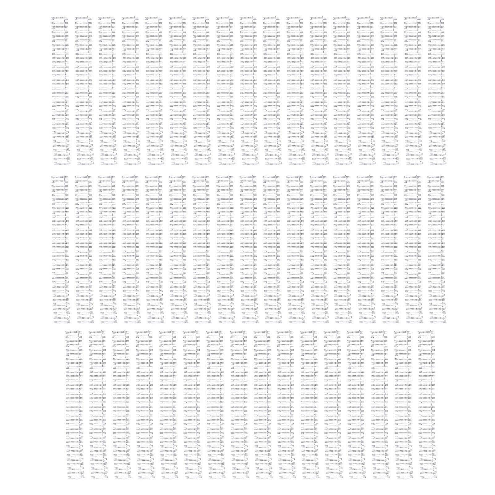 50 Packs Double Loop Wire Binding Spines A4 Paper Size 180 Sheets Capacity 3/4in Diameter Wire Binding Rings for DIY Silver Color