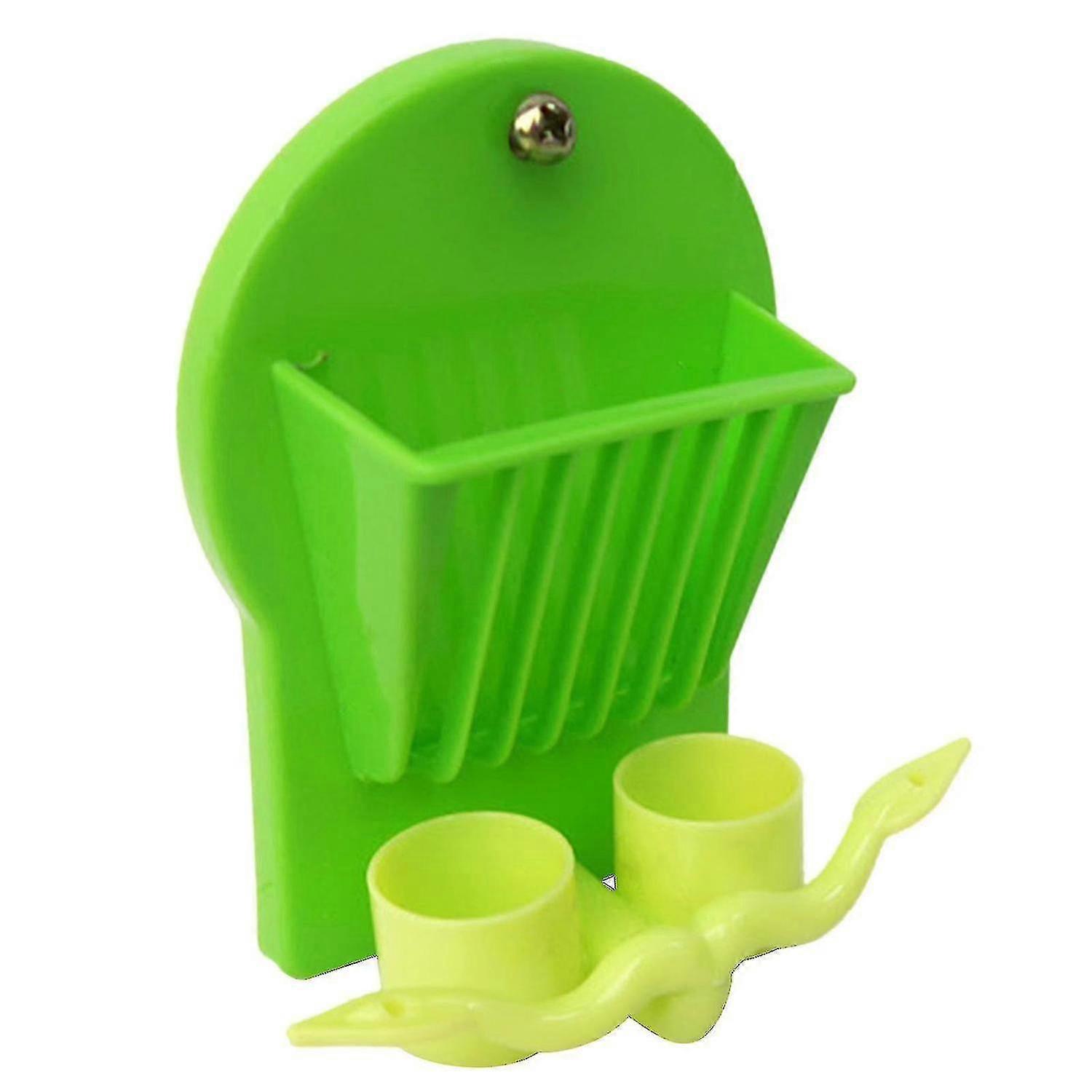 Parrot Feeder With Standing Rack Fruit Vegetable Holder For Small C...