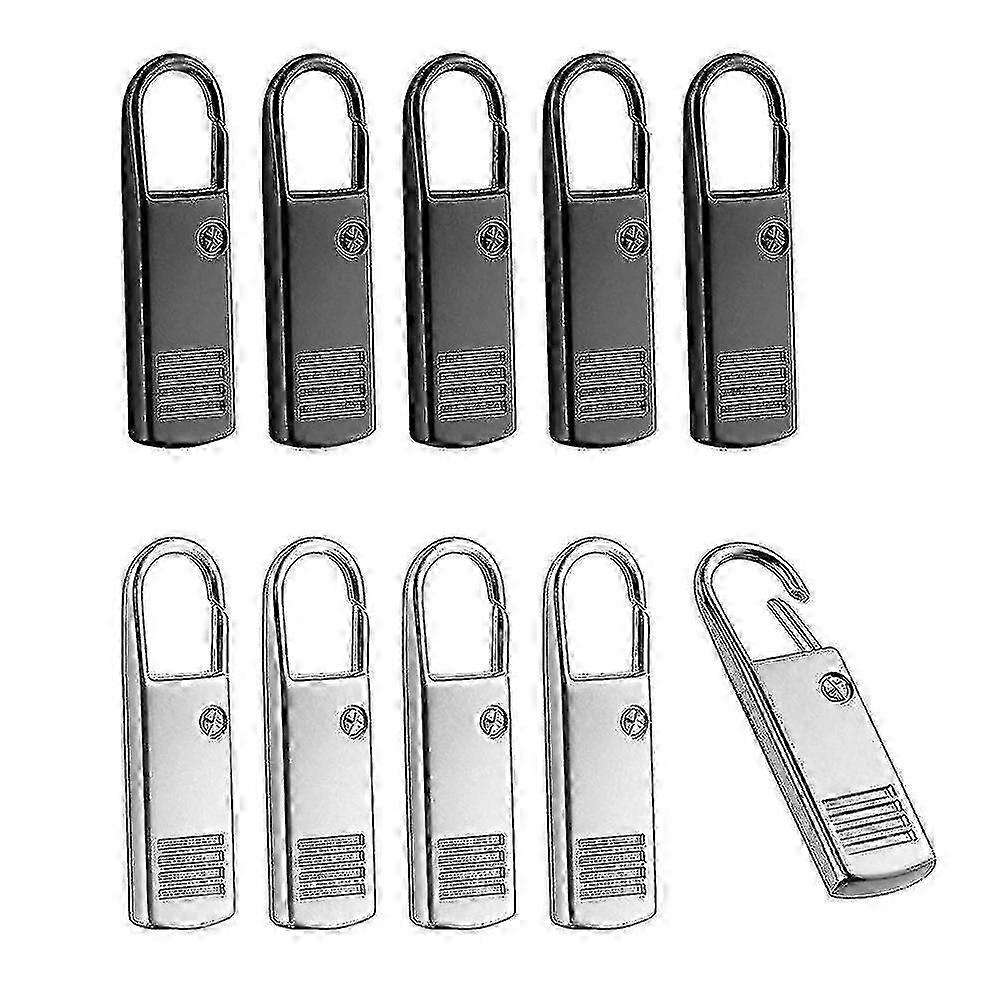 10pcs Metal Zipper Puller Zip Slider Extender Compatible Suitcases Backpacks