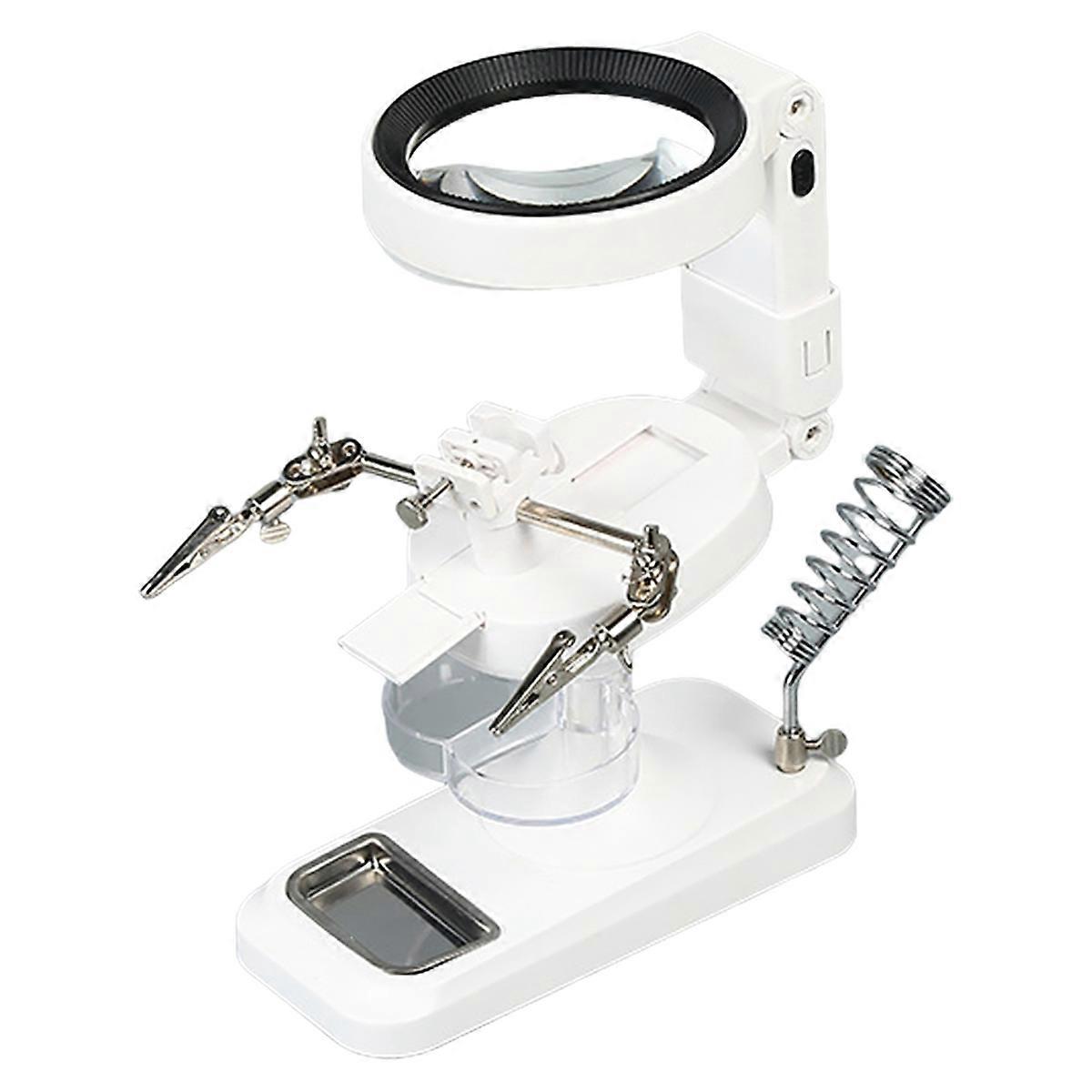 LED Lighted Magnifier Iron Bracket Clip B