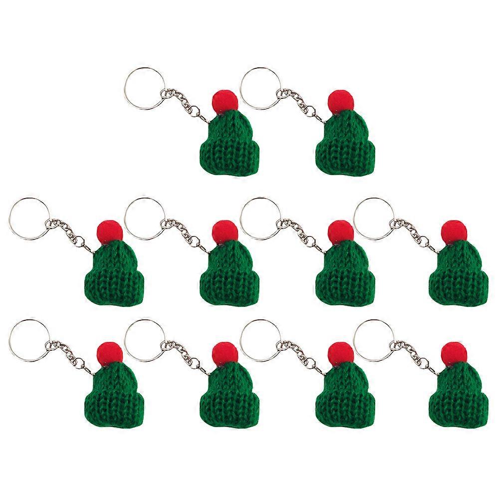 Woolen Knitted Keychains Hat Shape Festive Occasions Backpacks 1 Set