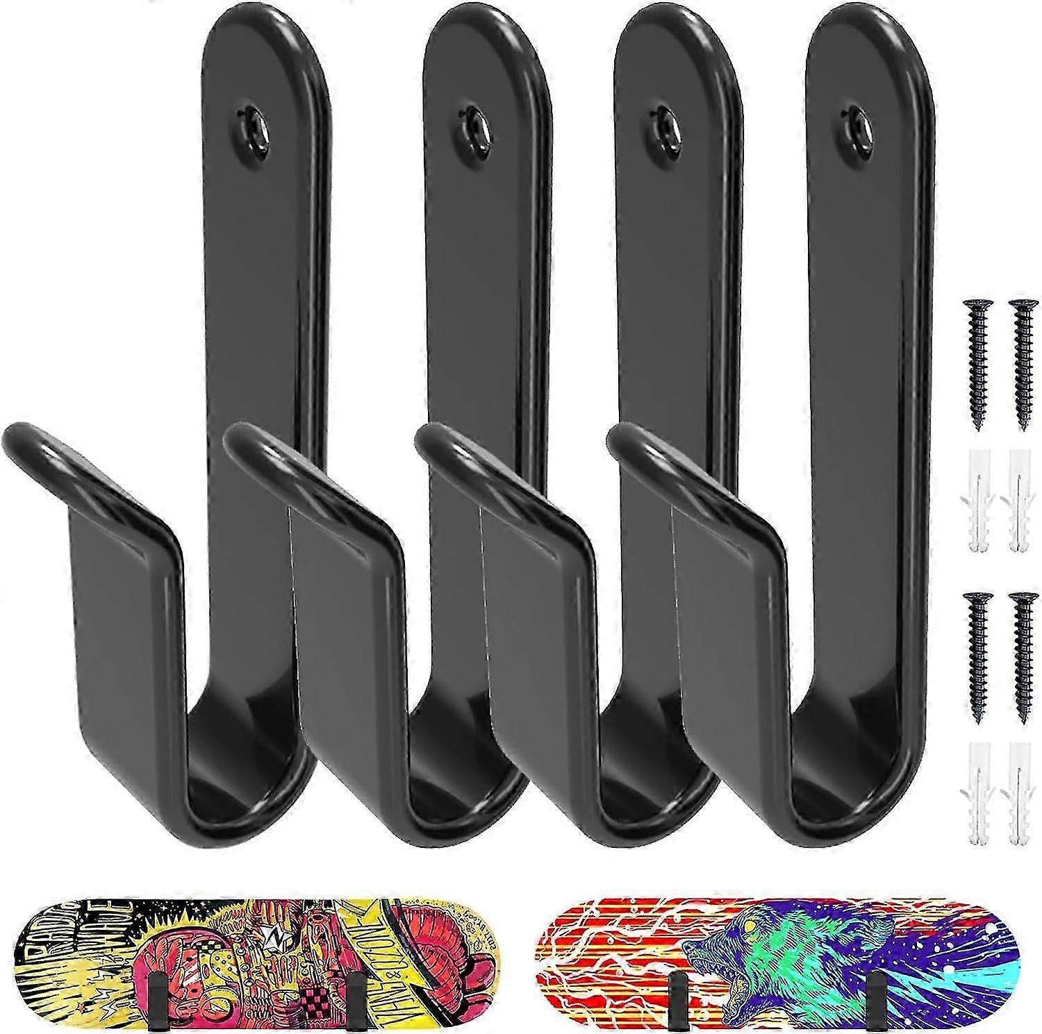 水平ディスプレイ用スノーボードウォールマウントクリップ、部屋整理用の収納ラックホルダー