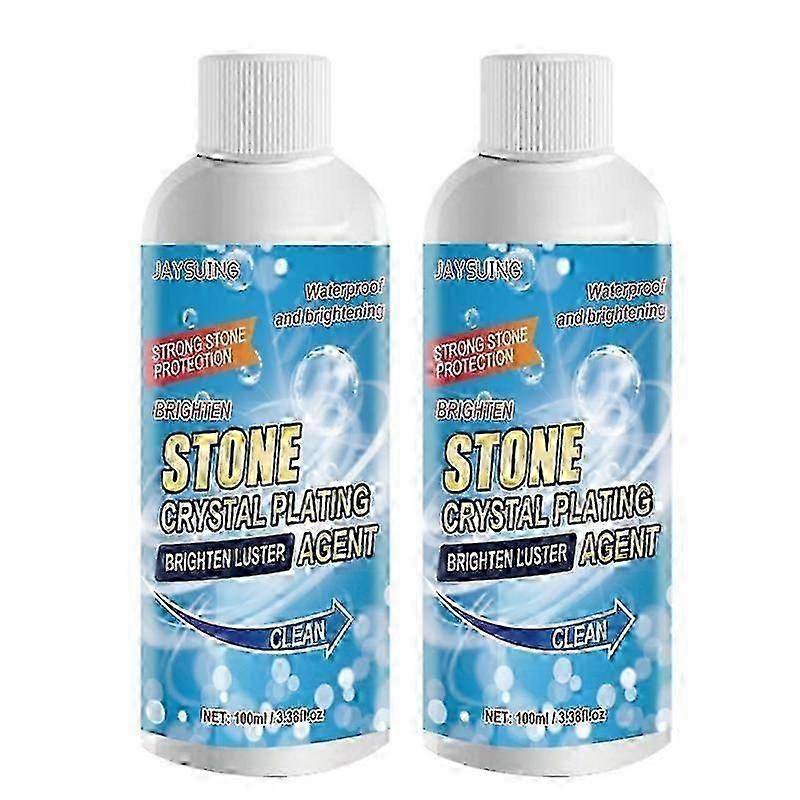 2x 100ml חומר ציפוי קריסטל אבן חומר ליטוש וציפוי אבן אריחי קוורץ נגד קורוזיה נגד קורוזיה קריסטל מצטבר