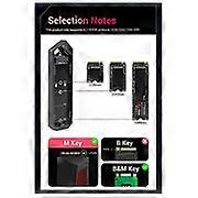 For Dual Protocol M2 Ssd Case Nvme Usb 31 Type C Gen2 10gbps Enclosure Aluminum Alloy M2 Nvme Hard